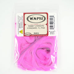 Wapsi Rabbit Zonker Strips in fluorescent pink for lifelike streamer patterns