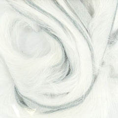 Wapsi Rabbit Zonker Strips White closeup shows uniform color and 1/8-inch cut for precise tying.