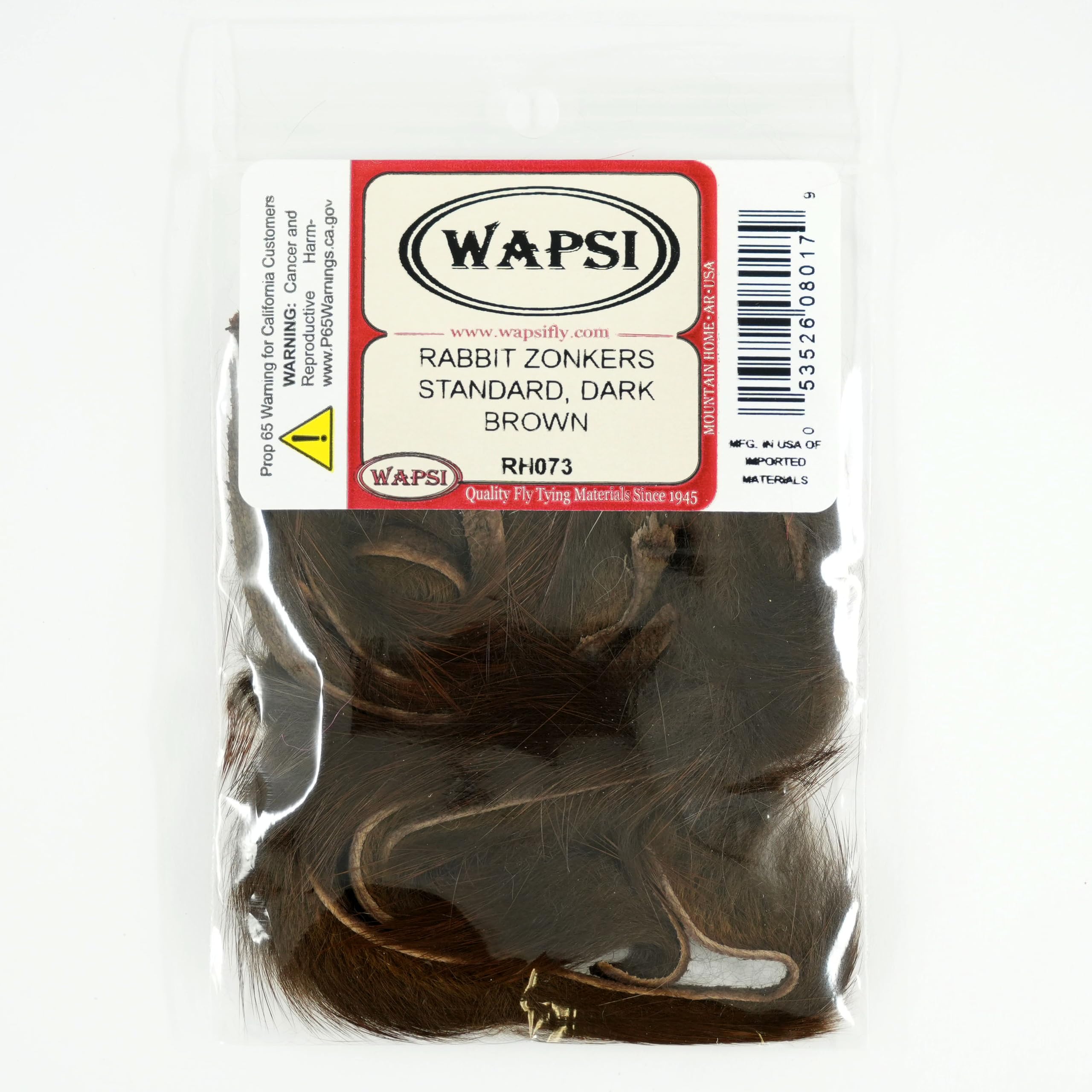 Wapsi Rabbit Zonkers streamer tails enhance fly action for trout fishing.