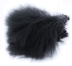 Wapsi Strung Marabou Black feather texture for creative fly tying.