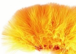 Wapsi Strung Marabou FL White close-up showing soft movement for lifelike patterns