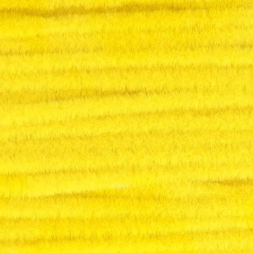Wapsi Ultra Chenille Standard Yellow closeup showing velvety texture for San Juan worm patterns.