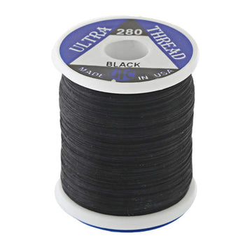 Wapsi UTC Ultra Thread 280 Denier Black close-up for durable fly tying and precise wraps