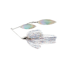 War Eagle Custom Lures nickel frame double willow spinnerbait with firecracker skirt for maximum flash