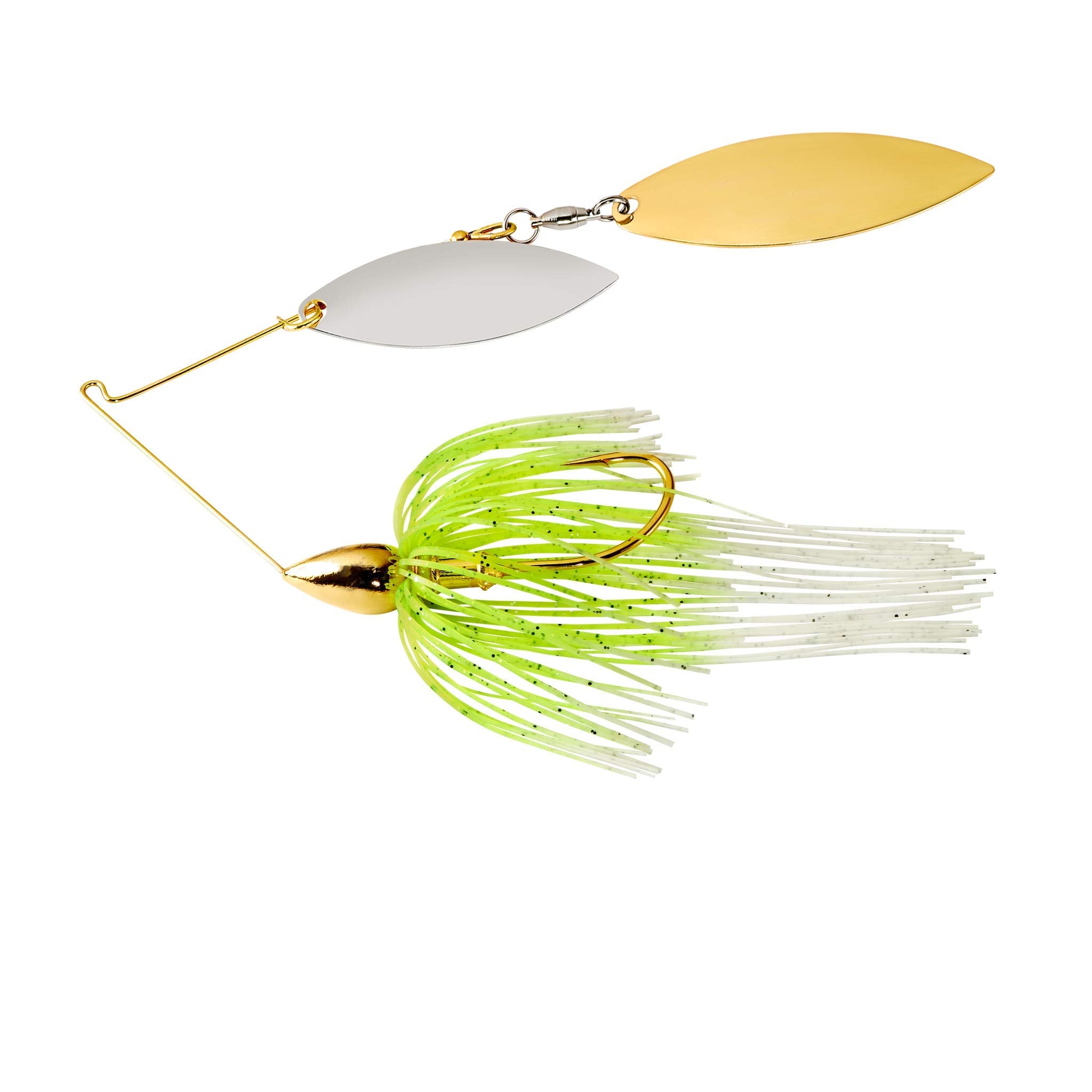 War Eagle 3/8 Dwlr GF-White Chart front view with intense blade flash