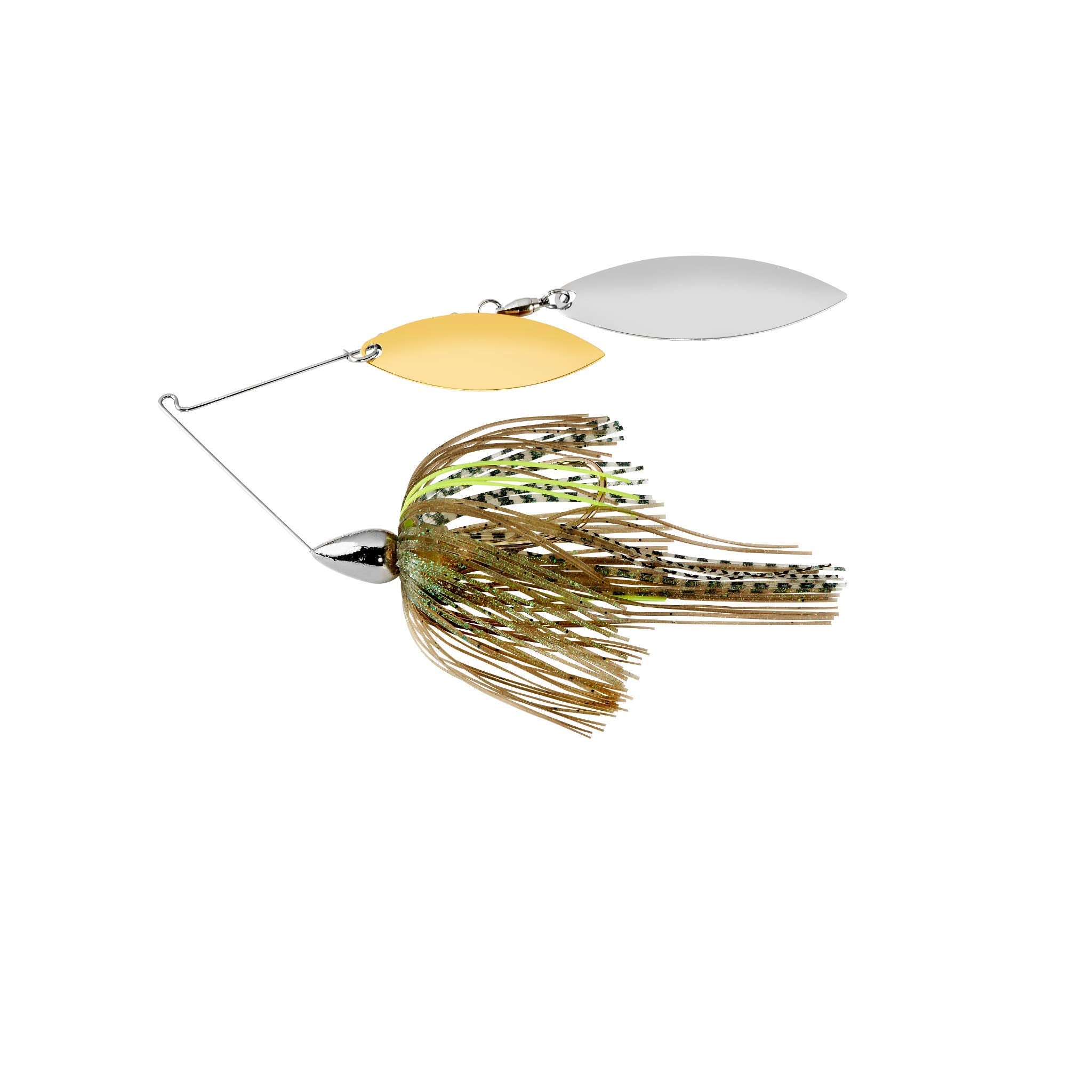 War Eagle Nickel Frame Double Willow spinnerbait with Sexy Mouse skirt, high flash for bass fishing
