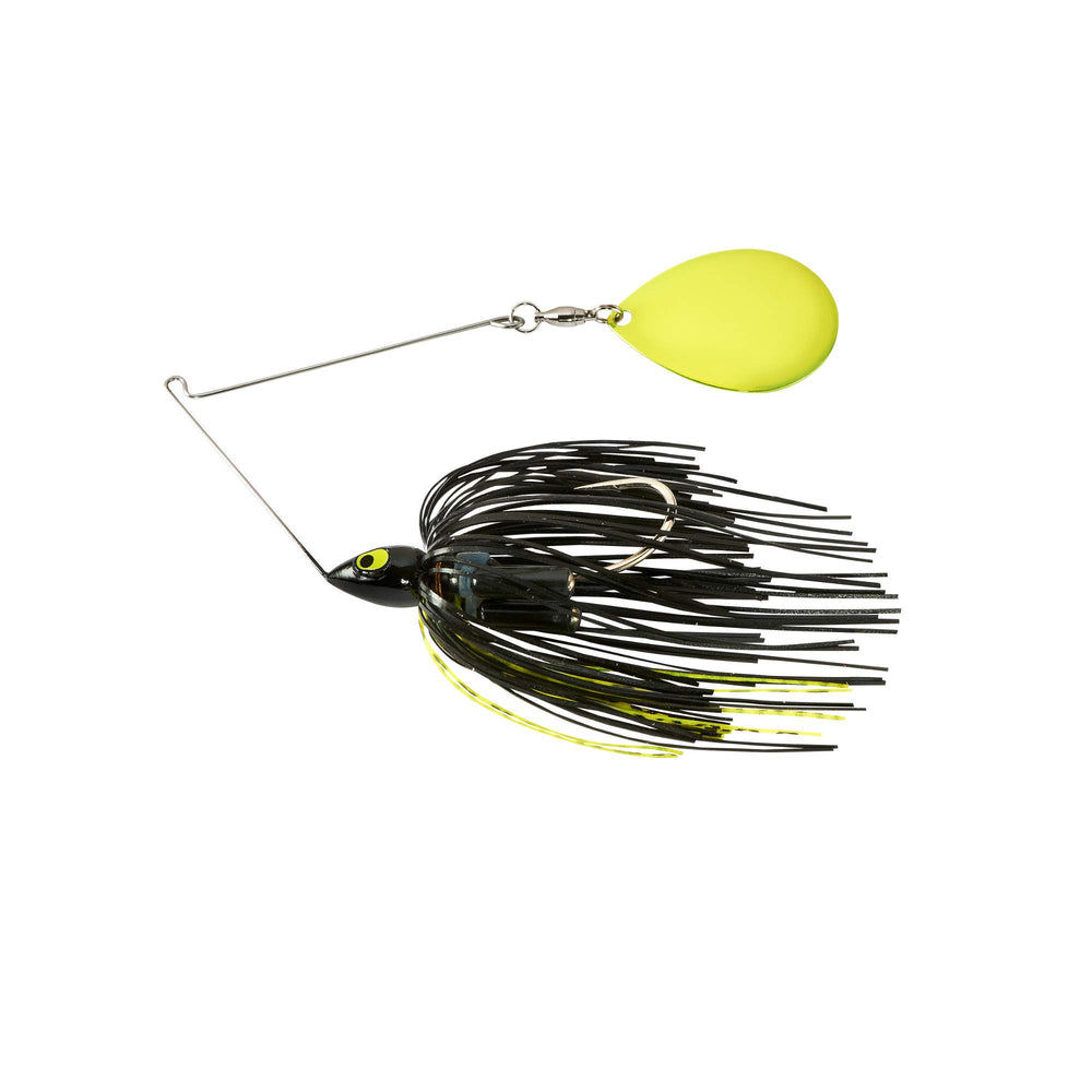 War Eagle Night Time spinnerbait with painted head improves visibility in dark water