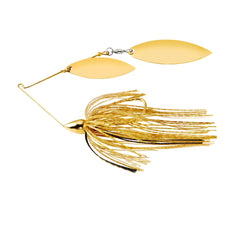 War Eagle WE12GW05 lure with double willow blades delivering bright flash in stained water