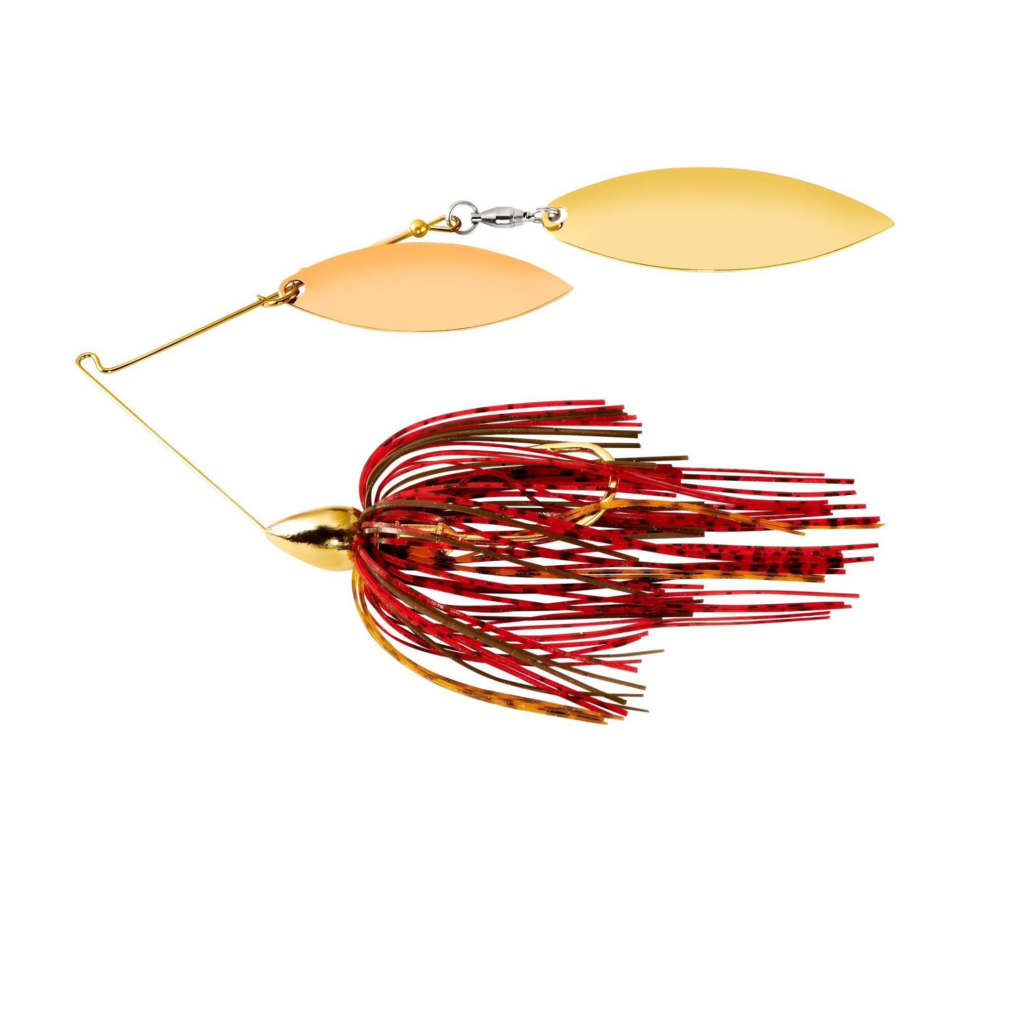 War Eagle WE38GW32 frame crawdad lure flashes in dirty water to attract bites