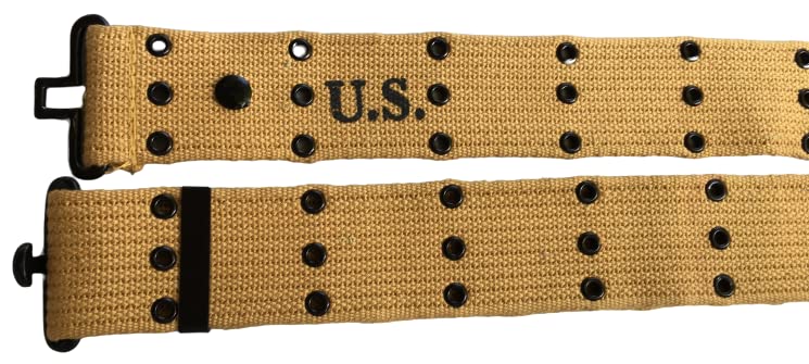 War Equine Militaria M1936 Webbing Belt attachment compatibility enables holsters and pouches.