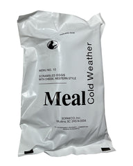 Wardog Surplus cold weather MRE Menu #10 Scrambled eggs with cheese Western Omelet packet for on-the-go meals