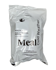 Wardog Surplus rice-and-chicken-mexican MRE ready for rugged field use.
