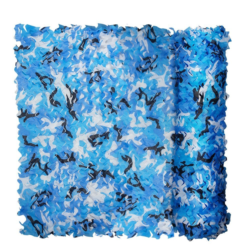WarmHeartting blue camo netting for hunting blinds provides versatile camouflage and shade.