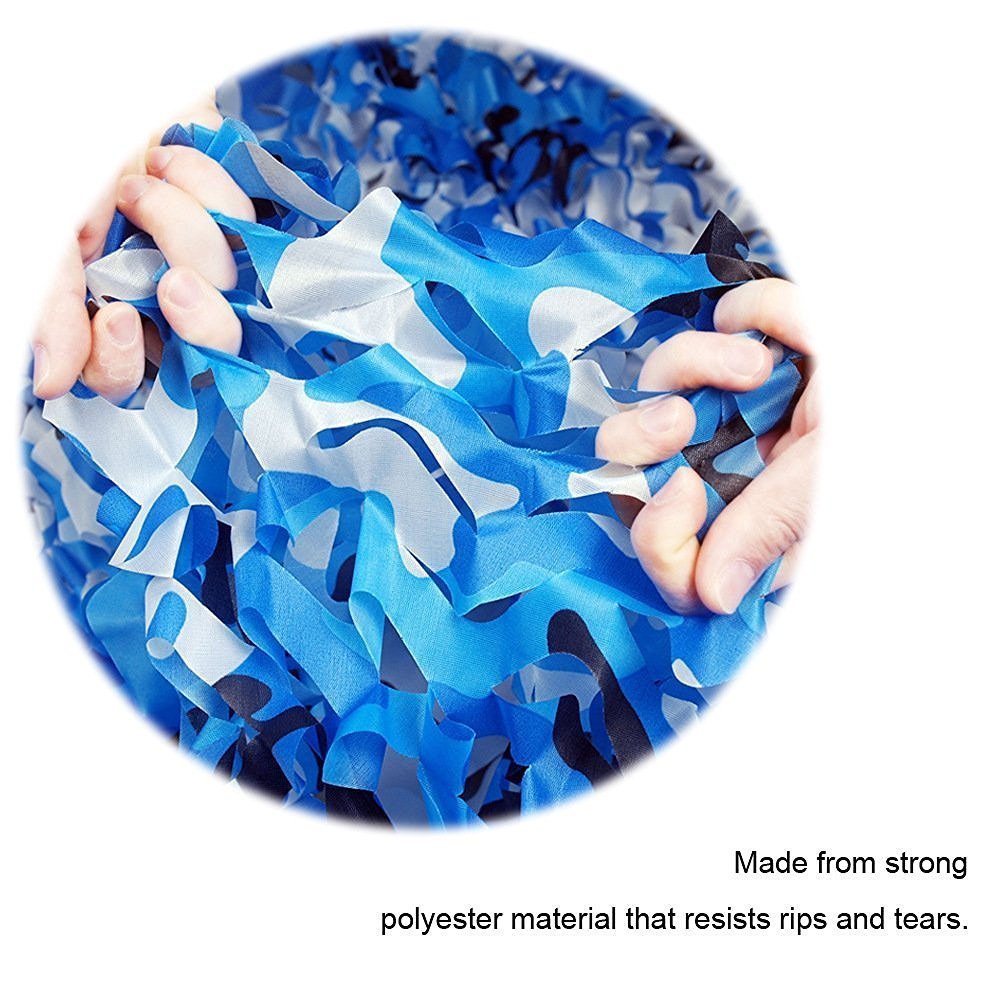 WarmHeartting blue camo texture close-up ideal for stage and photo backdrops.
