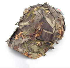 WarmHeartting Wildoor 3D leaves camo hat enhances concealment for hunting and outdoor tasks.