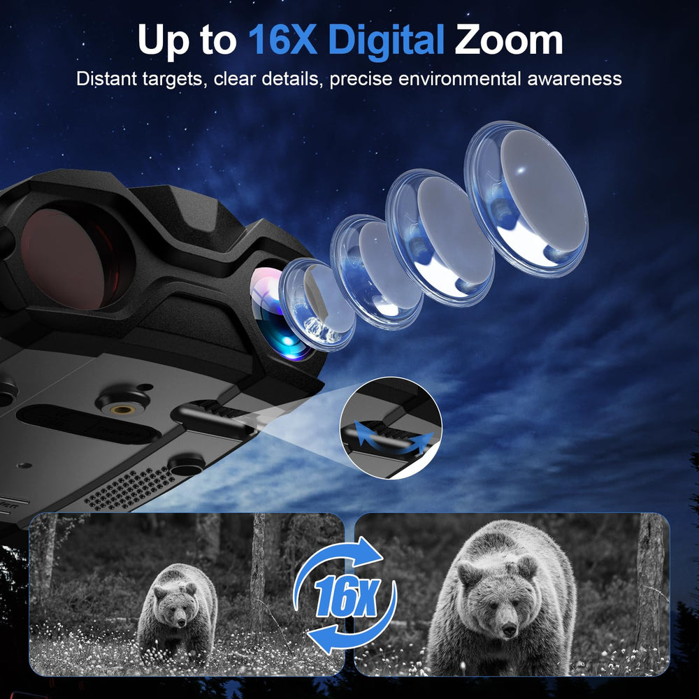 WARMTUYO 36MP photo capture and 4K video for detailed nighttime records.