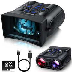 WARMTUYO 4K night vision goggles front view for clear all-weather scouting and recording.