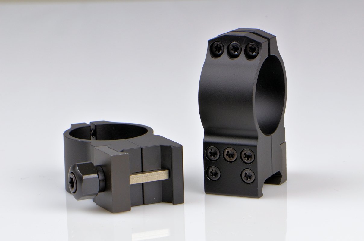 Warne 615M 30mm tactical high-matte rings provide precise mounting and rugged durability for rifles.