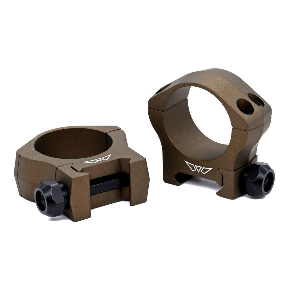 WARNE 7201BB Mountain Tech mount side view in burnt bronze finish for rugged field use.