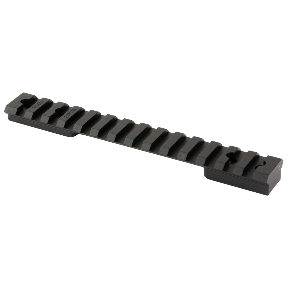 WARNE rail close-up shows sturdy finish and mounting interface for field use