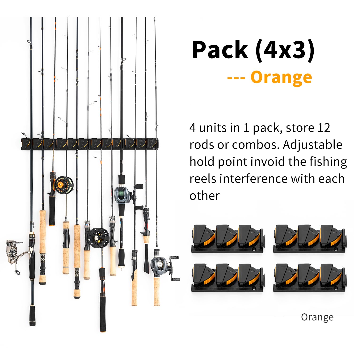 Holds spinning, trolling, fly, and casting rods securely