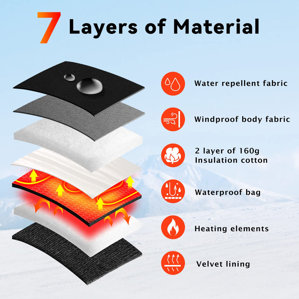 Wasoto seven-layer insulation keeps hands warmer during outdoor activities.