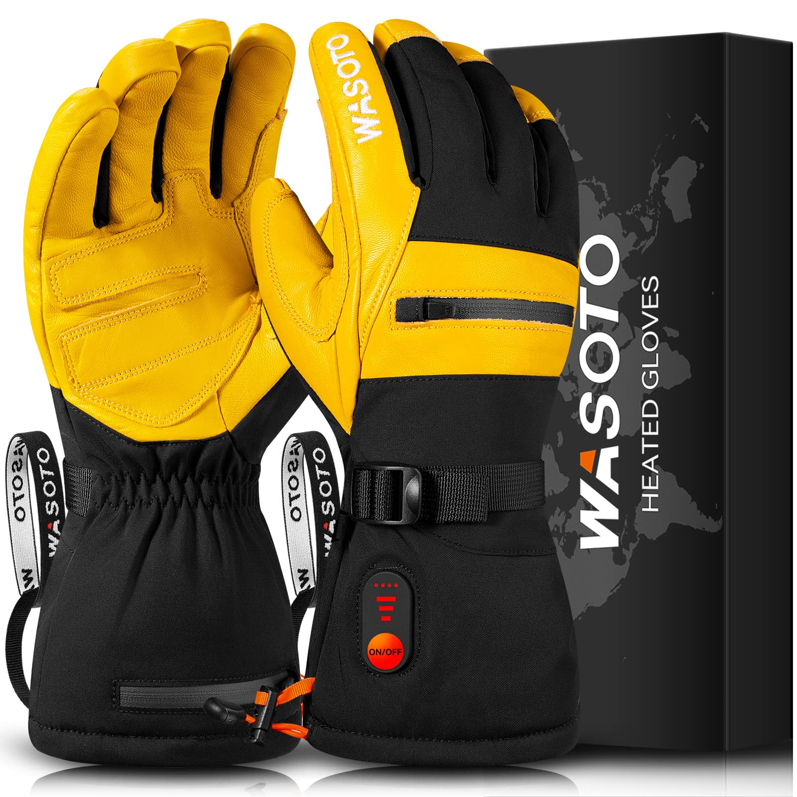 WASOTO heated gloves show full-hand heat for cold outdoor activities