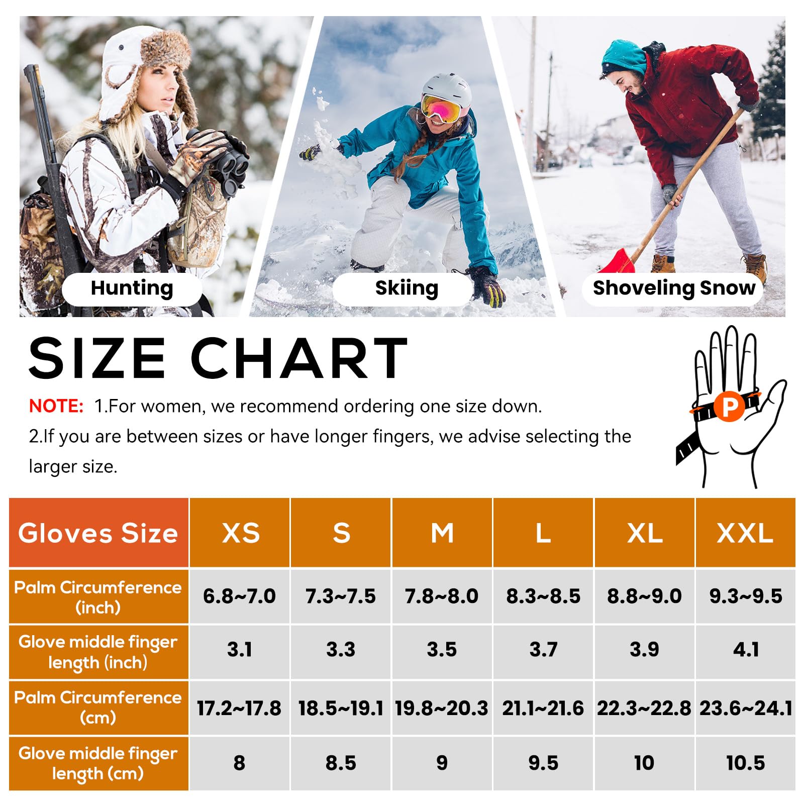 Wasoto heated gloves heat area coverage extends warmth across back of hand