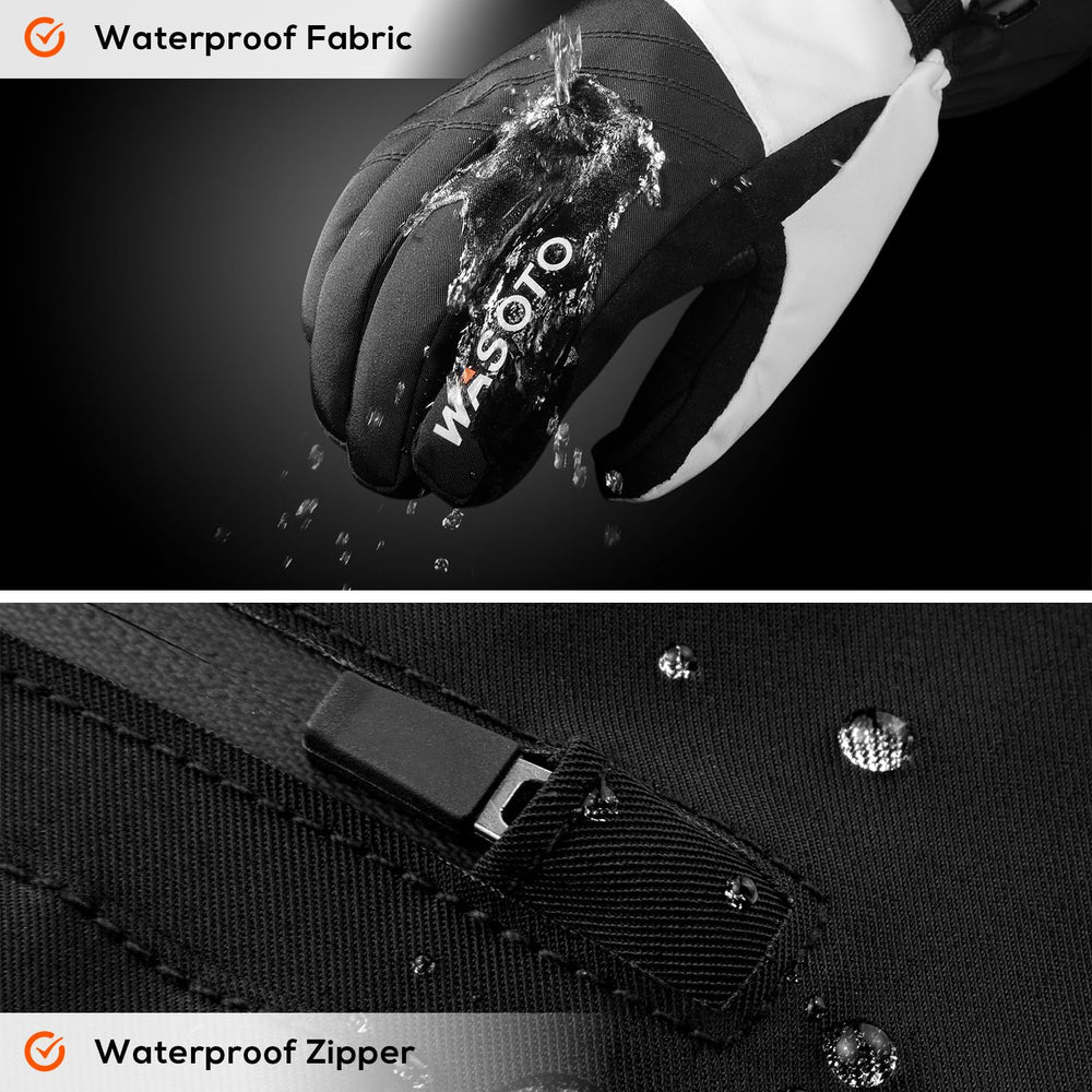 Wasoto heated gloves heating wires emphasize reliable warmth across fingers and back of hand
