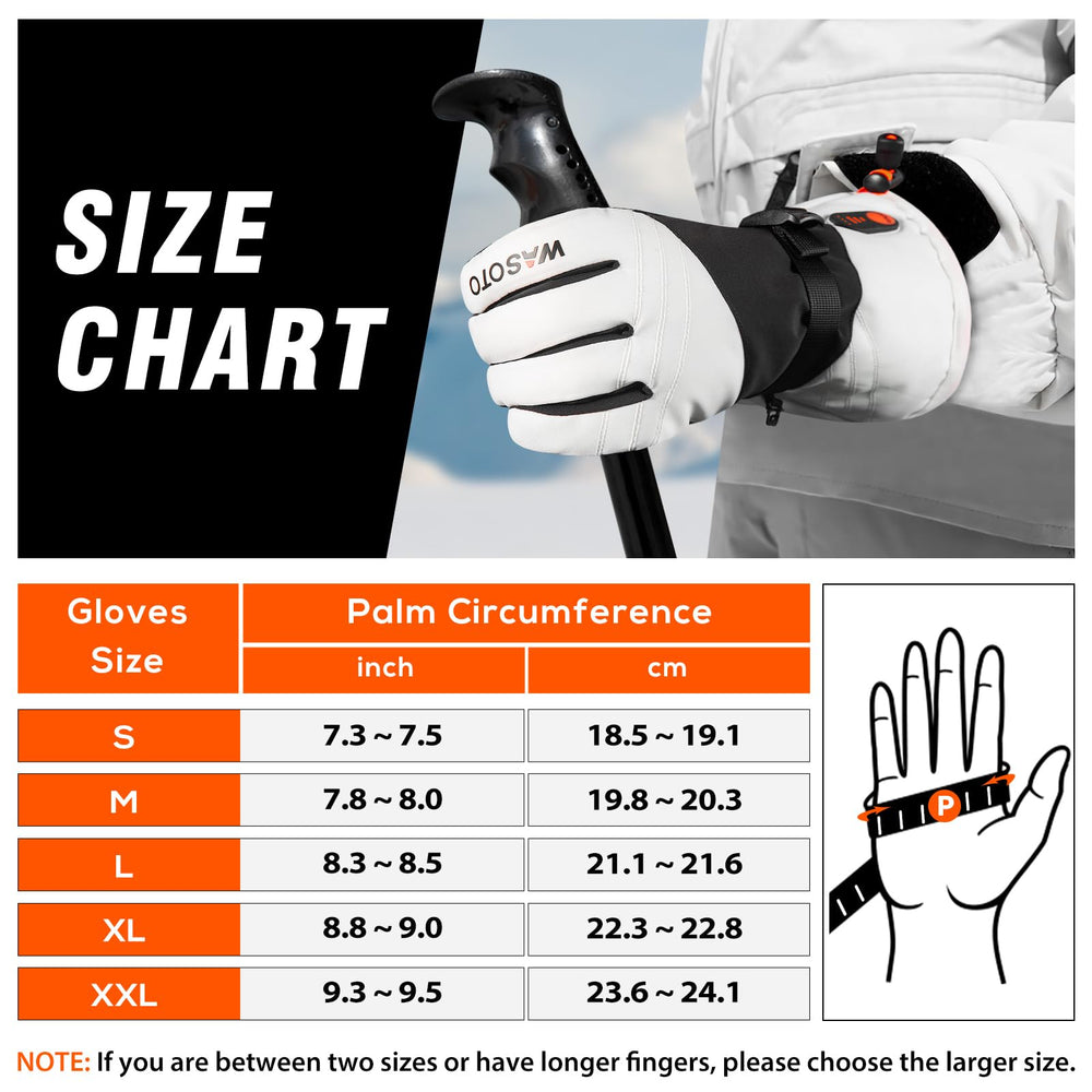 WASOTO heated gloves highlight microfiber palm for non-slip grip