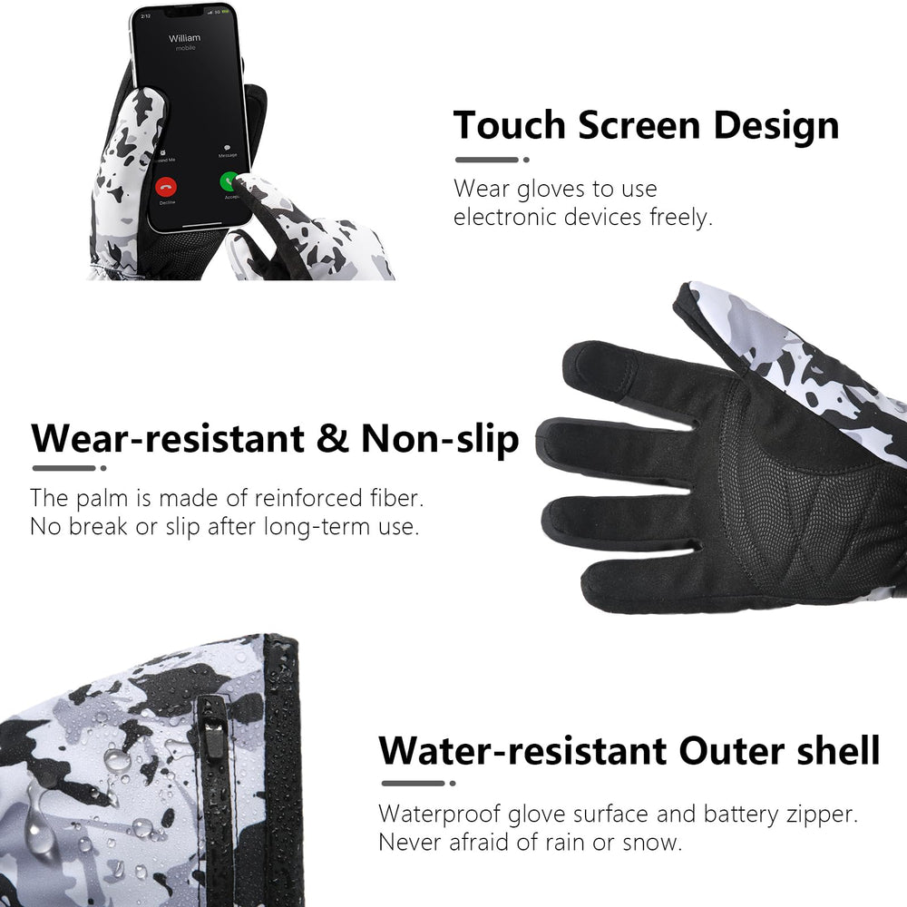 Wasoto heated gloves three heating levels allow customizable warmth