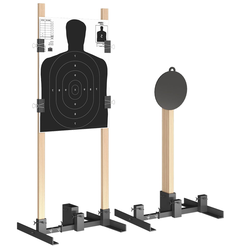 Wasoyun 2-in-1 target stand base with adjustable width for versatile training.