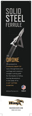 Wasp Drone 125gr Smart Tip aligned with blades for straight-cutting guidance.