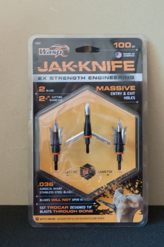 Wasp Jak-Knife 100-grain option for lighter setups