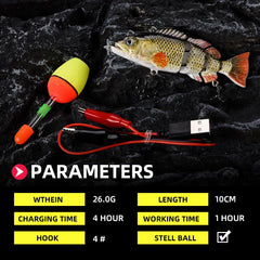Watalure robotic swimming lure packaging with ready-to-use contents