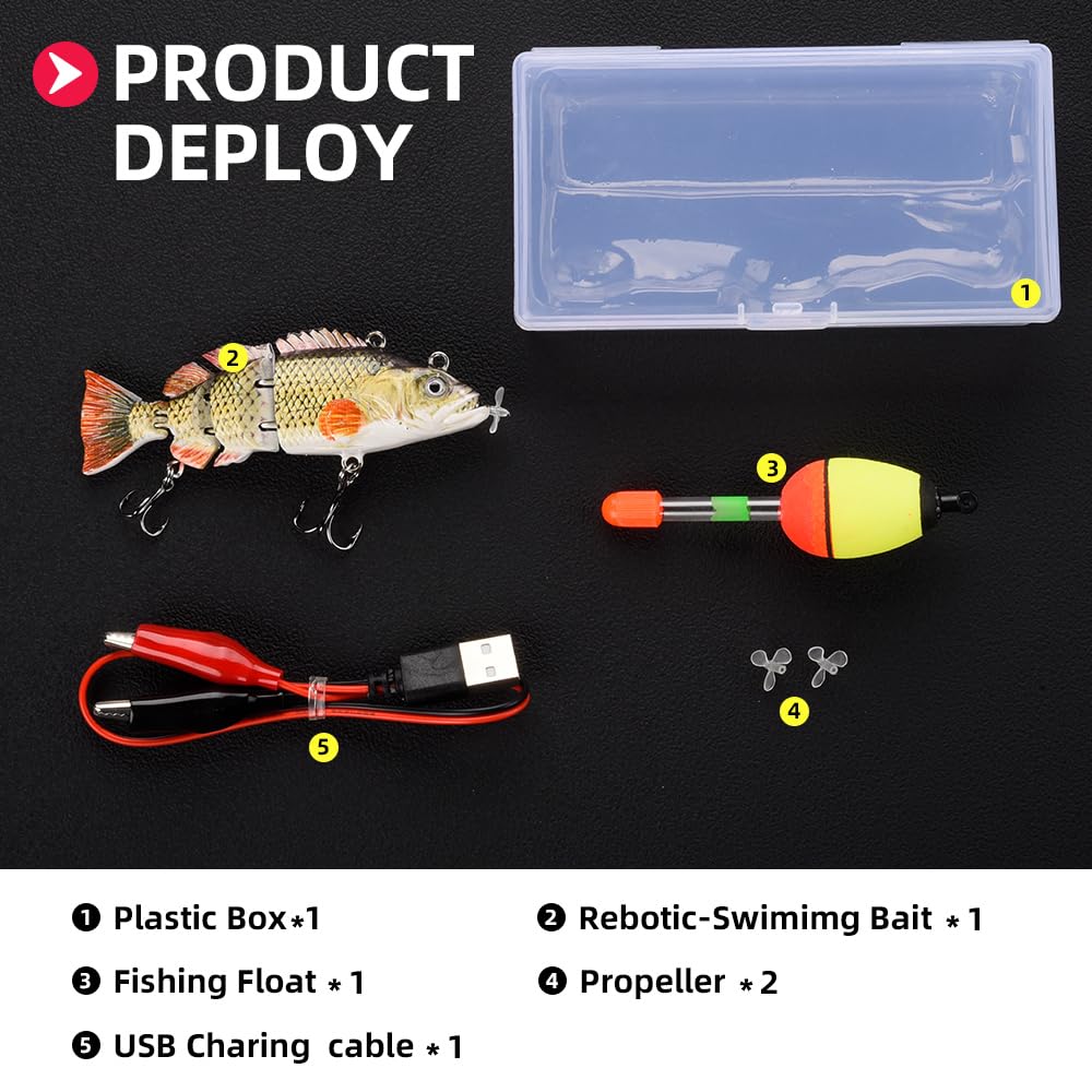 Watalure robotic swimming lure USB charging keeps you ready