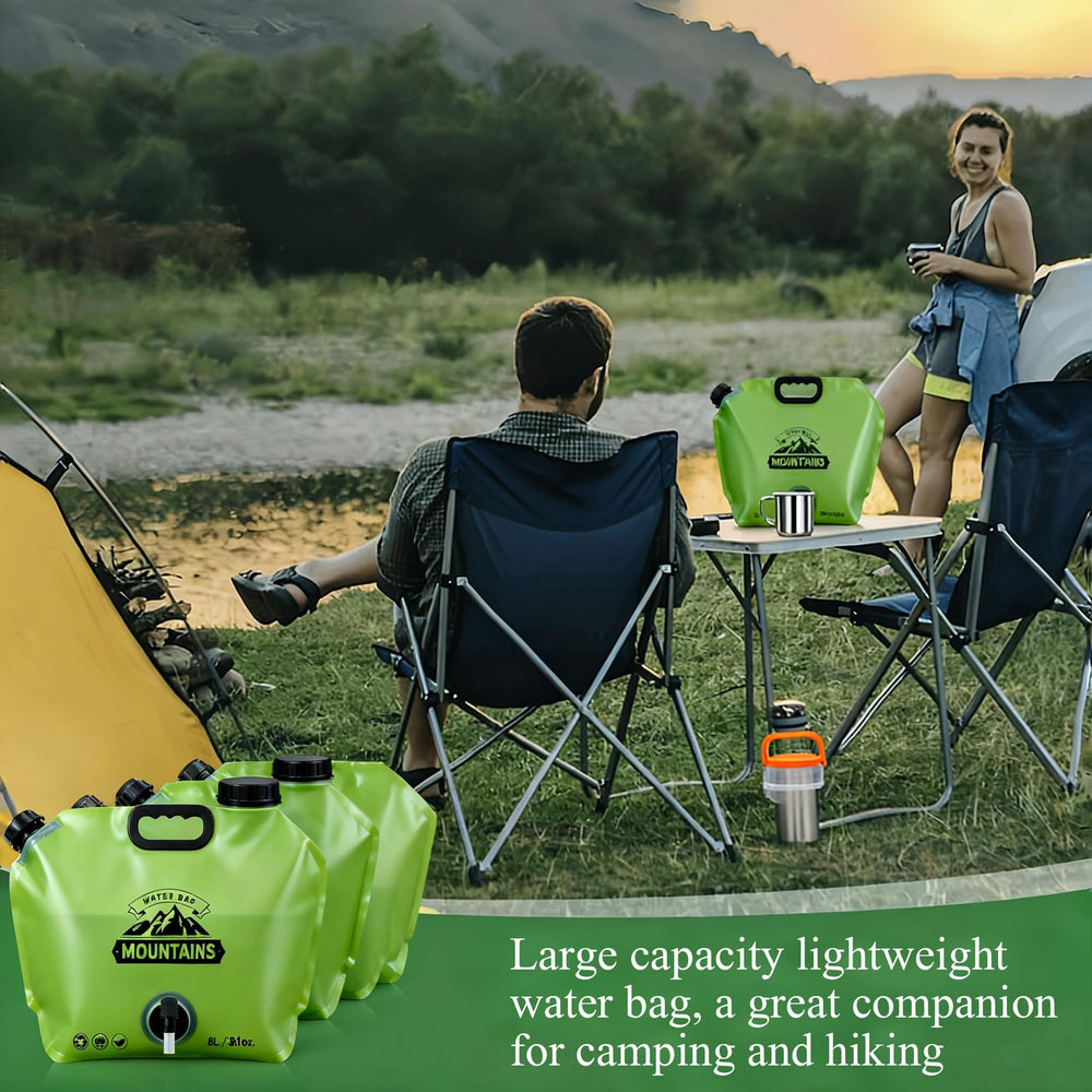 Water bag compact and portable for emergency prep and trips