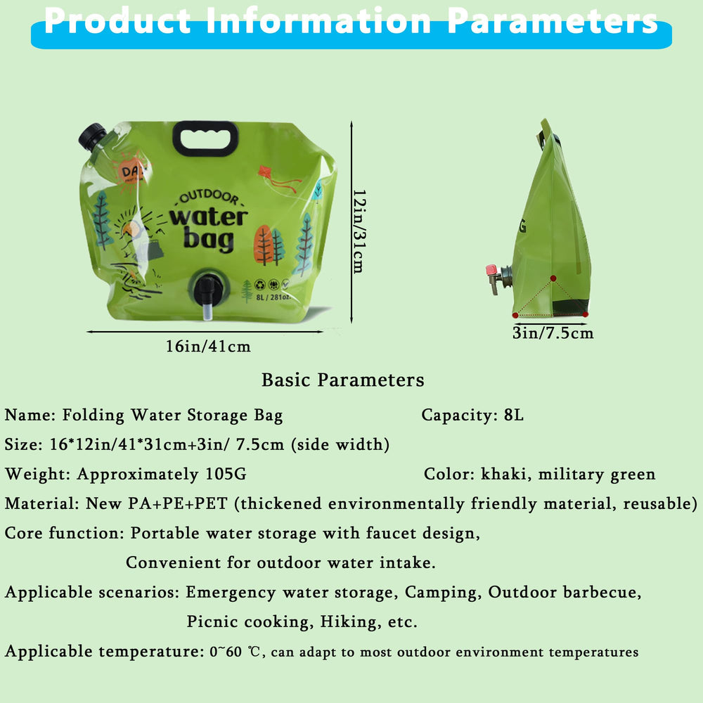 Water bag easy refill and smooth pour for cups and bottles