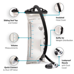 Water Buffalo Oasis Hydration Bladder 3L ideal for long hikes and endurance adventures.