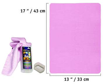 Water Gear Chamois Towel pink design adds style at the gym