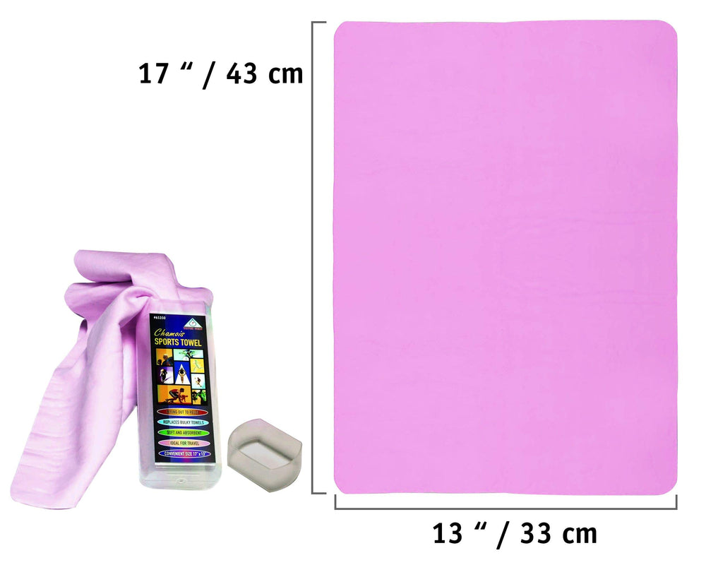 Water Gear Chamois Towel pink design adds style at the gym