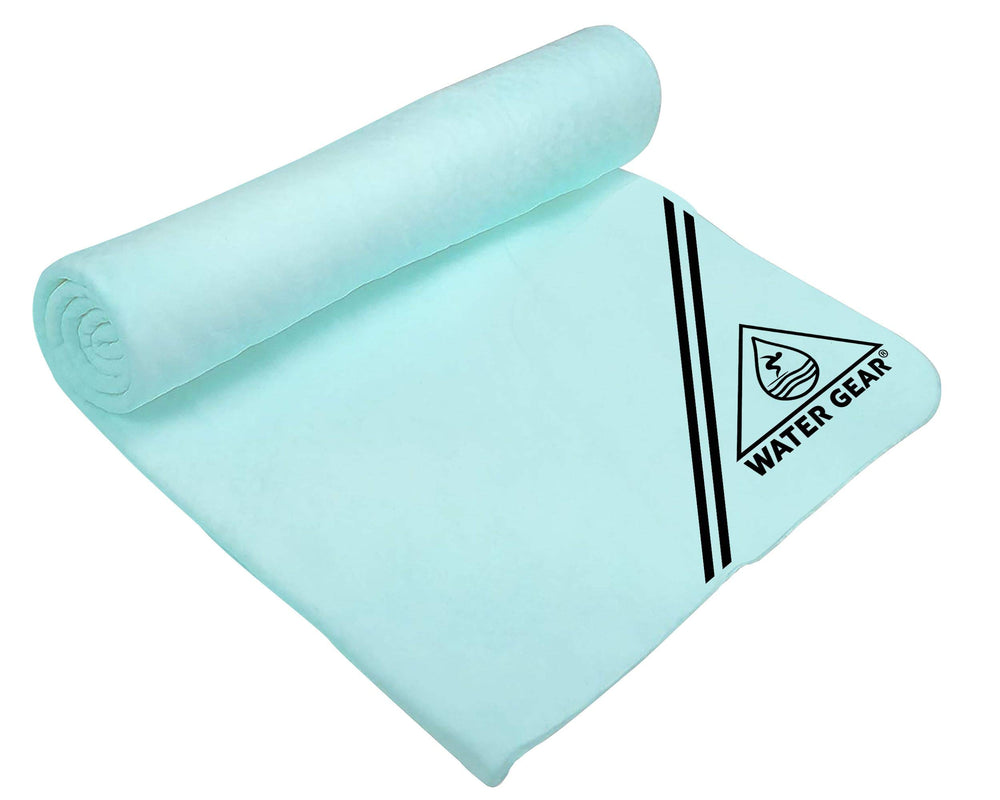 Water Gear Chamois Towel shows quick-dry absorption after workouts