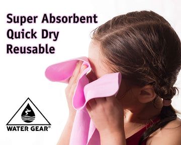 Water Gear Chamois Towel ideal for workouts, travel, poolside, and camping