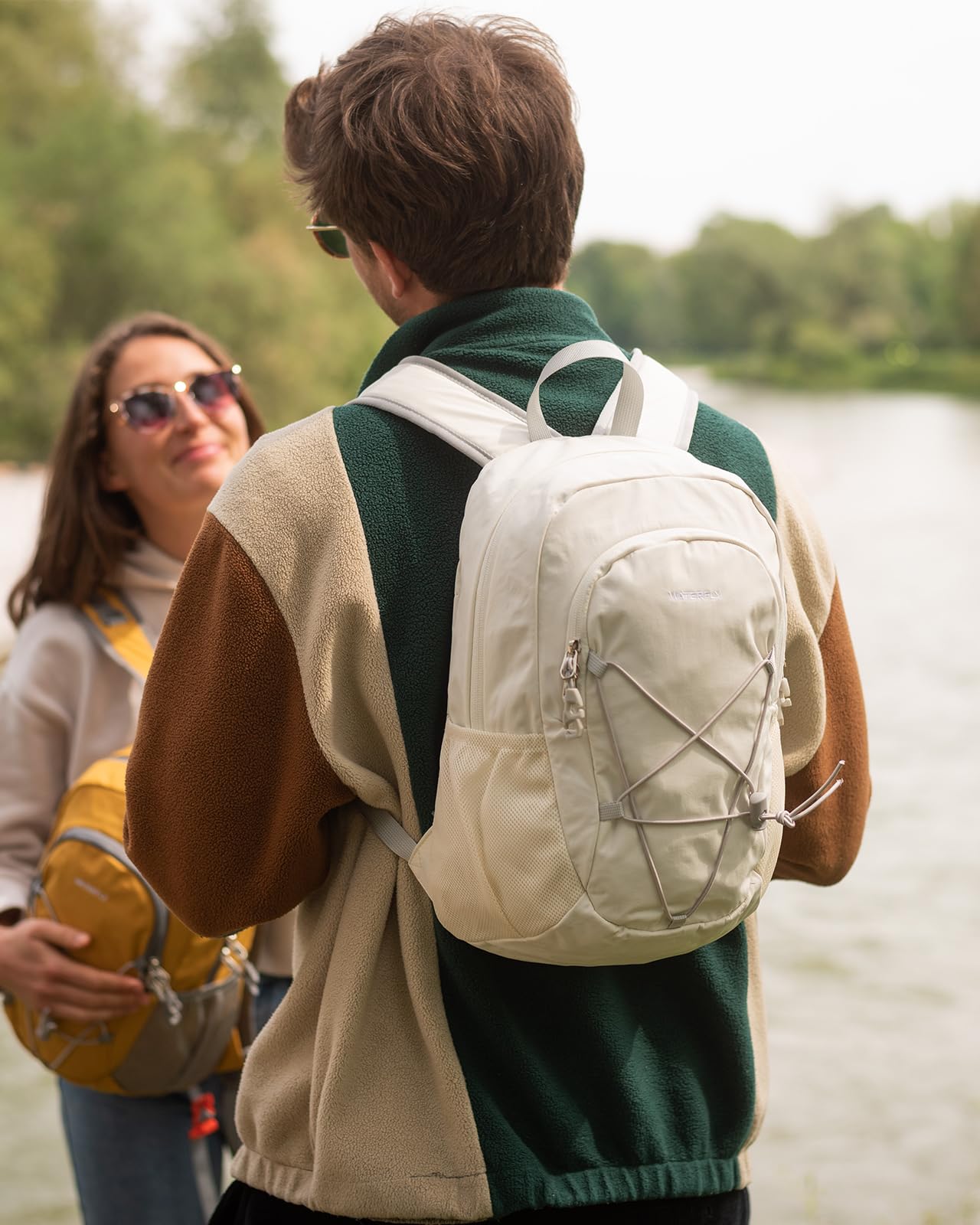 Waterfly 12L camping setup showing compact capacity