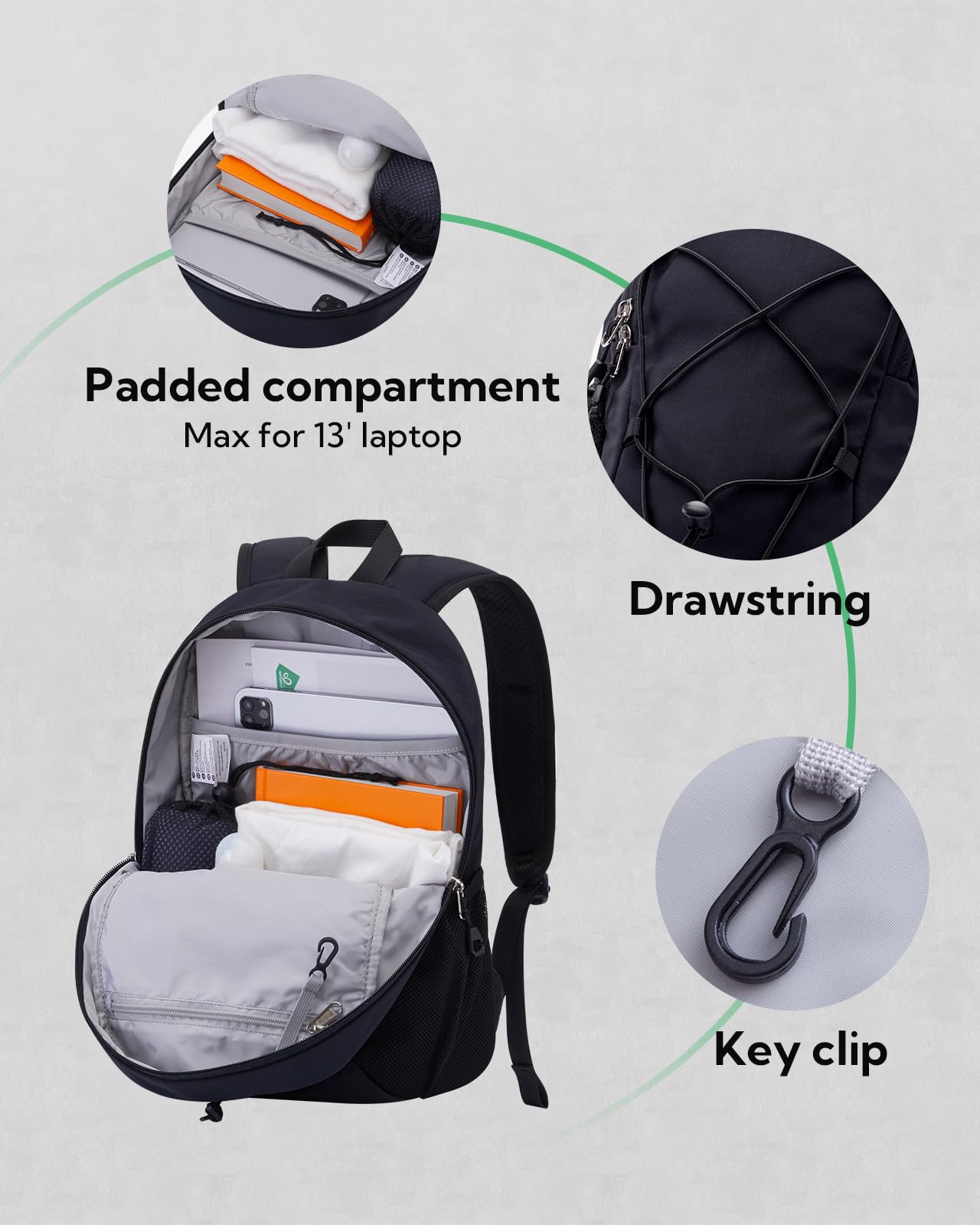 Waterfly 12L strap detail close-up shows adjustable carry