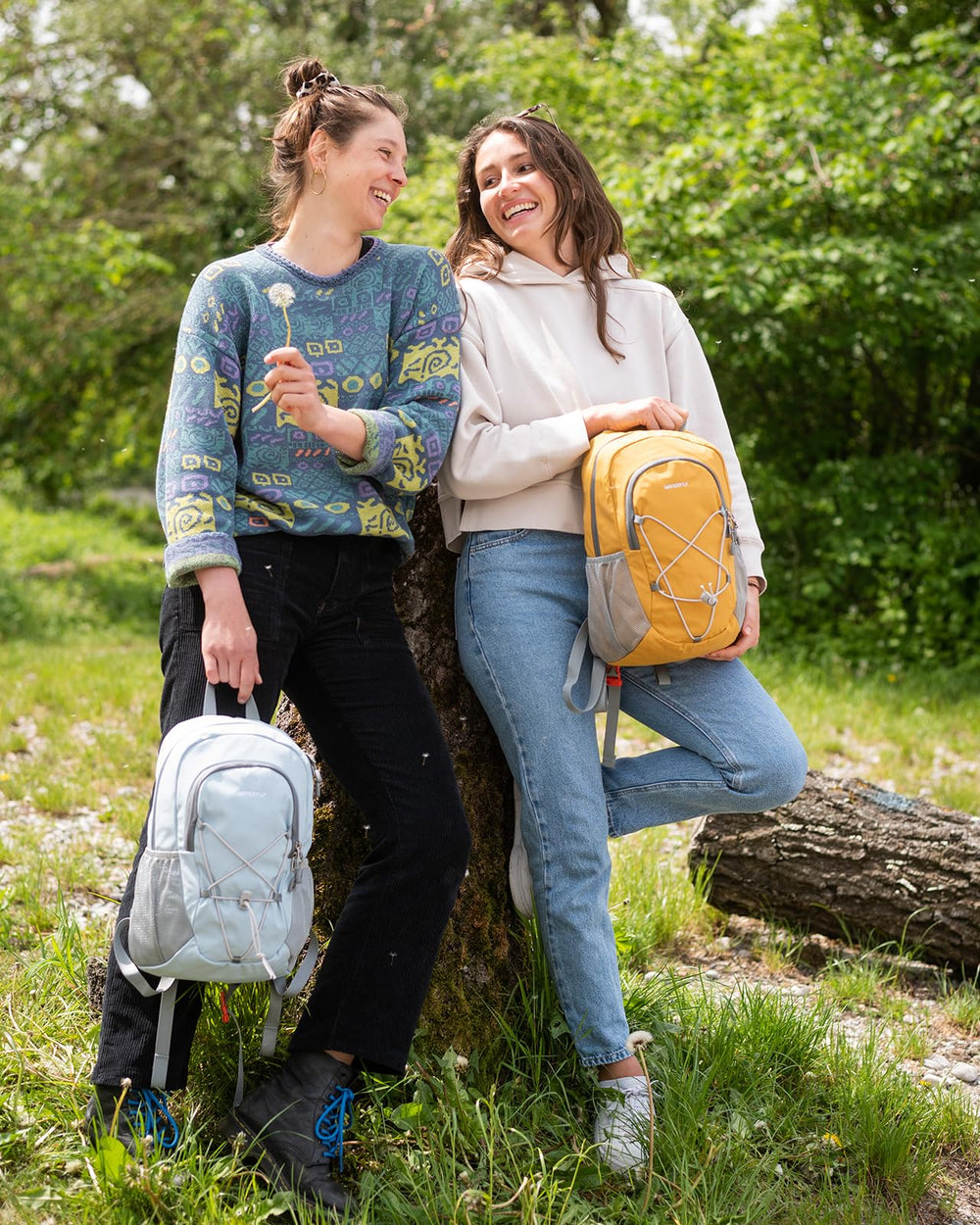 Waterfly 12L backpack in urban exploration setting