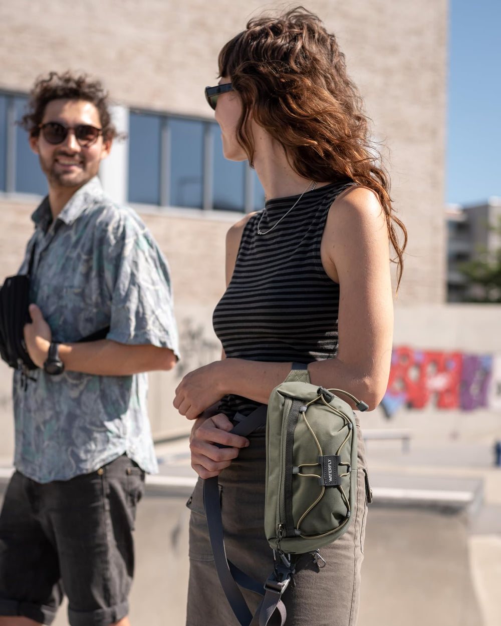 Waterfly adjustable strap crossbody fit for personalized comfort.
