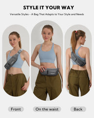 Waterfly adjustable waist belt from 35 to 51 inches for a secure, comfortable fit.