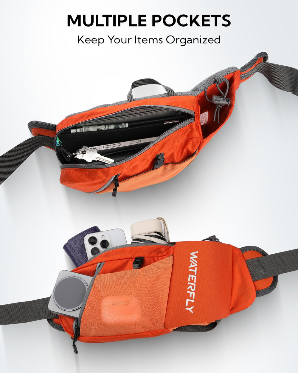 WATERFLY back panel breathable padding keeps you cool