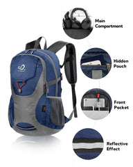 Waterfly backpack wet pocket keeps damp items separated during workouts.